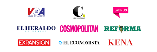 Logos de medios y canales donde Esteban Constante ha sido mencionado o entrevistado